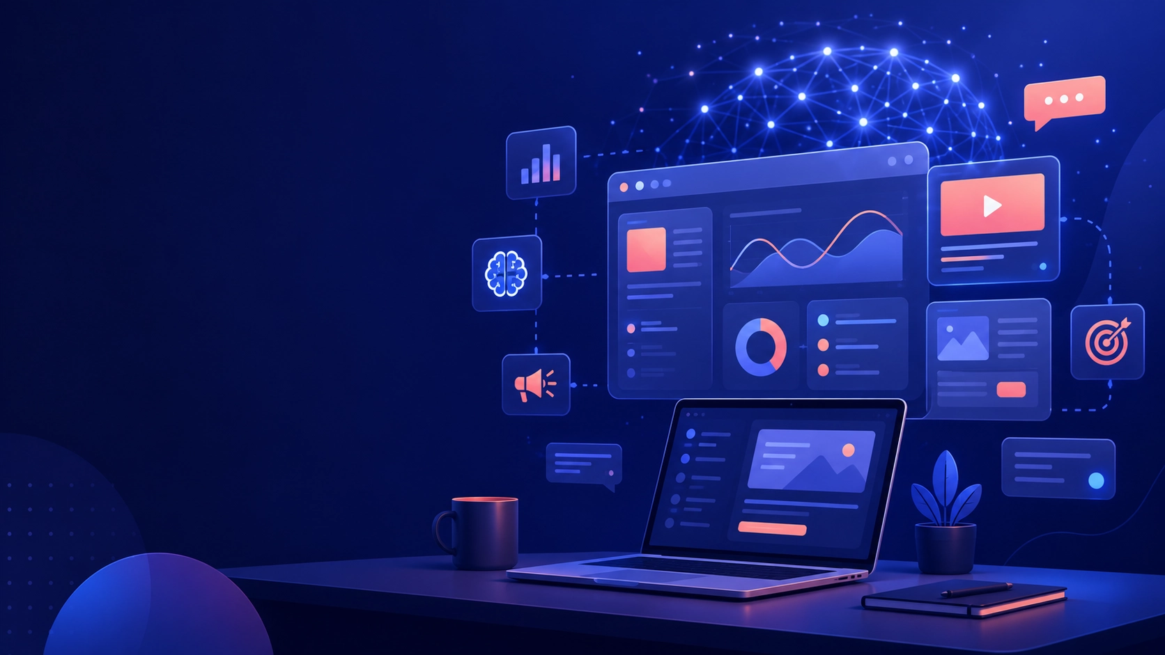 Jasper AI marketing operating system concept illustration for 2026