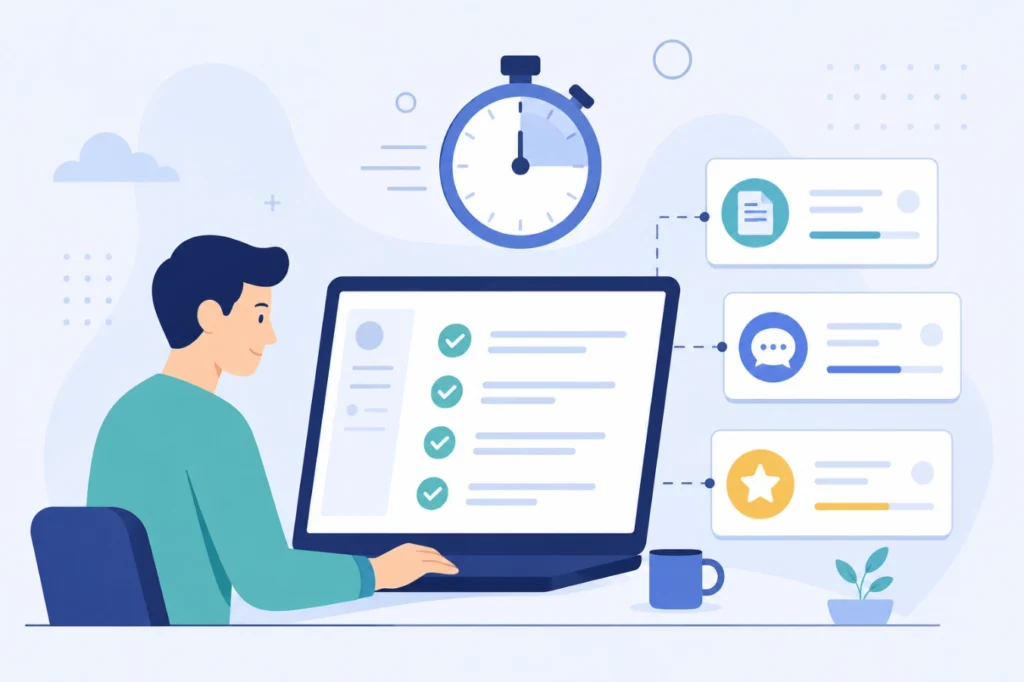 Testing Jasper AI's writing output against a content checklist and timing its speed